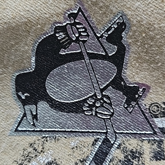 NHL Pittsburgh Penguins Hockey Full Zip Hooded Sweatshirt Jacket Women's Medium - Picture 14 of 14